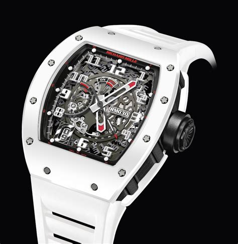 richard mille white watch.